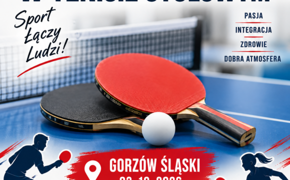 XII Ogólnopolski Turniej Nauczycieli i Pracowników Oświaty w tenisie stołowym Gorzów Śl. 03.10.2026